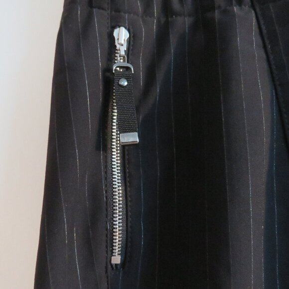RAFFAELLO ROSSI Candy Pants in Black Pinstripe Travel Lounge Athleisure Sz 14 - Picture 5 of 13